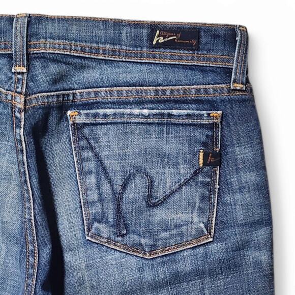 CITIZENS OF HUMANITY Jeans Low Waist Flare Leg Ingrid Medium Wash Womens Sz 29 - Picture 7 of 16